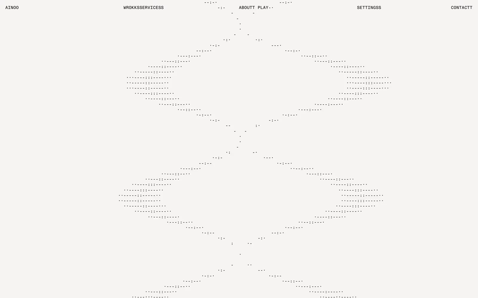 Aino Agency — Experimental Agency website design