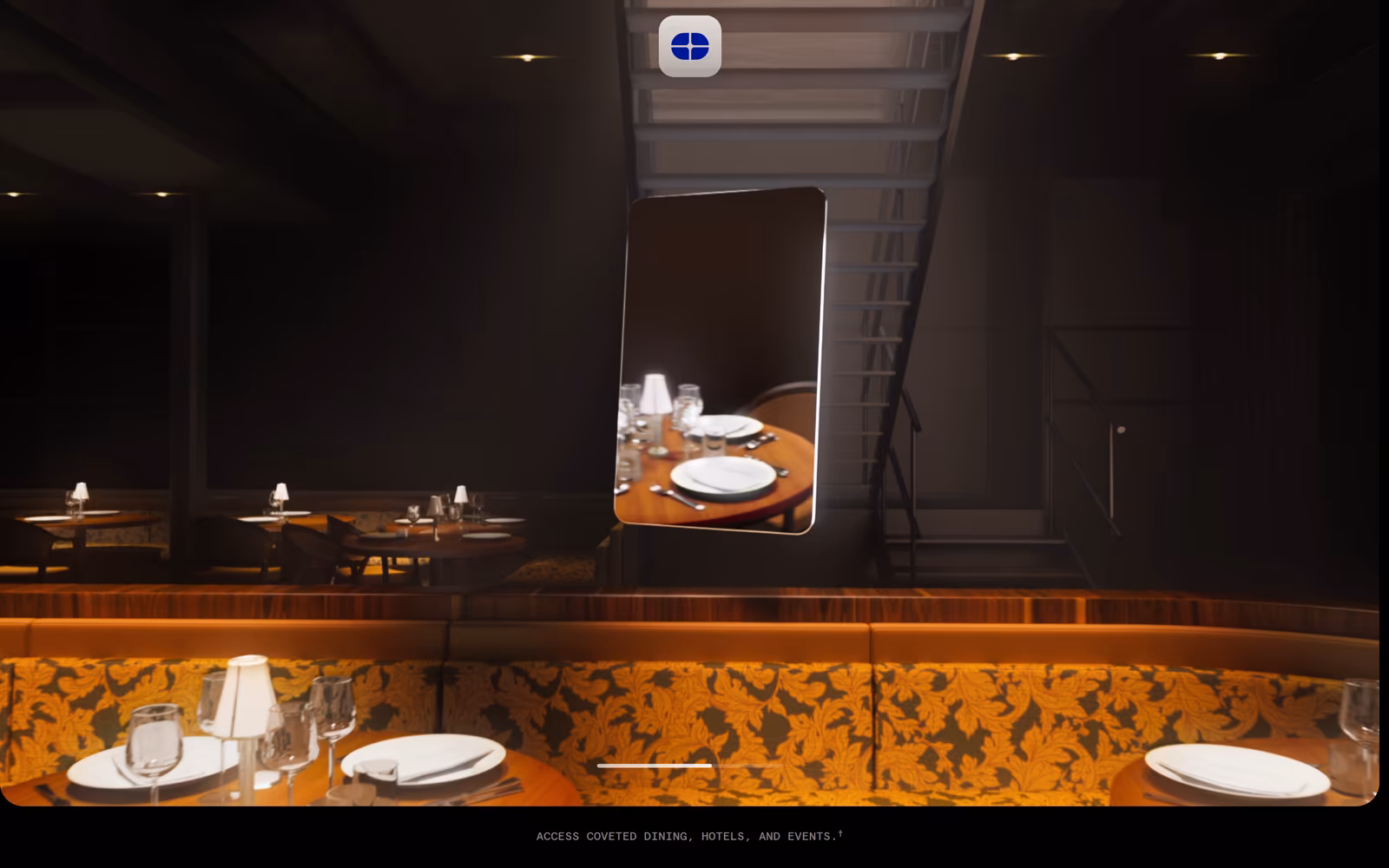 Atlas Card — Dark Mode Restaurant website design