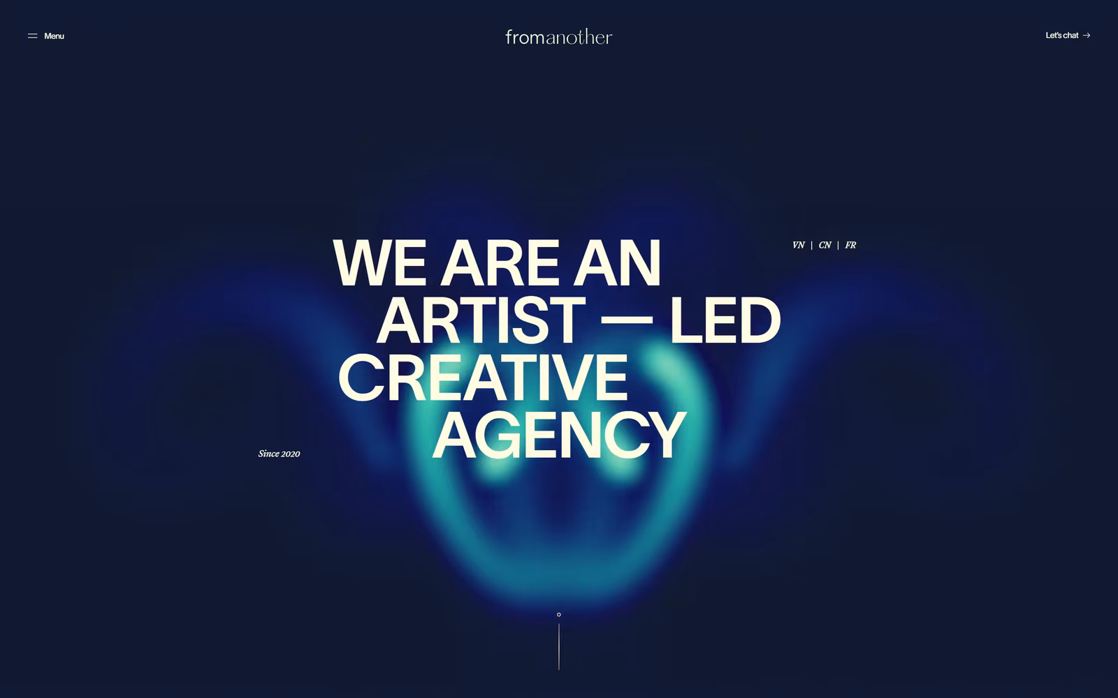 fromanother — Dark Mode Agency website design