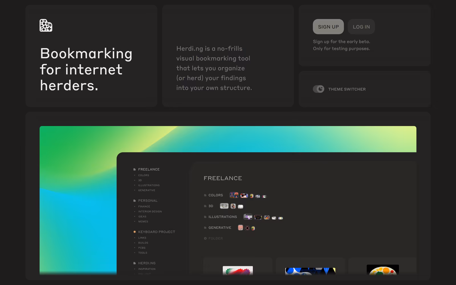 Herdi.ng — Dark Mode SaaS website design