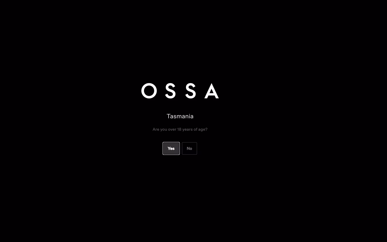 OSSA — full website design screenshot