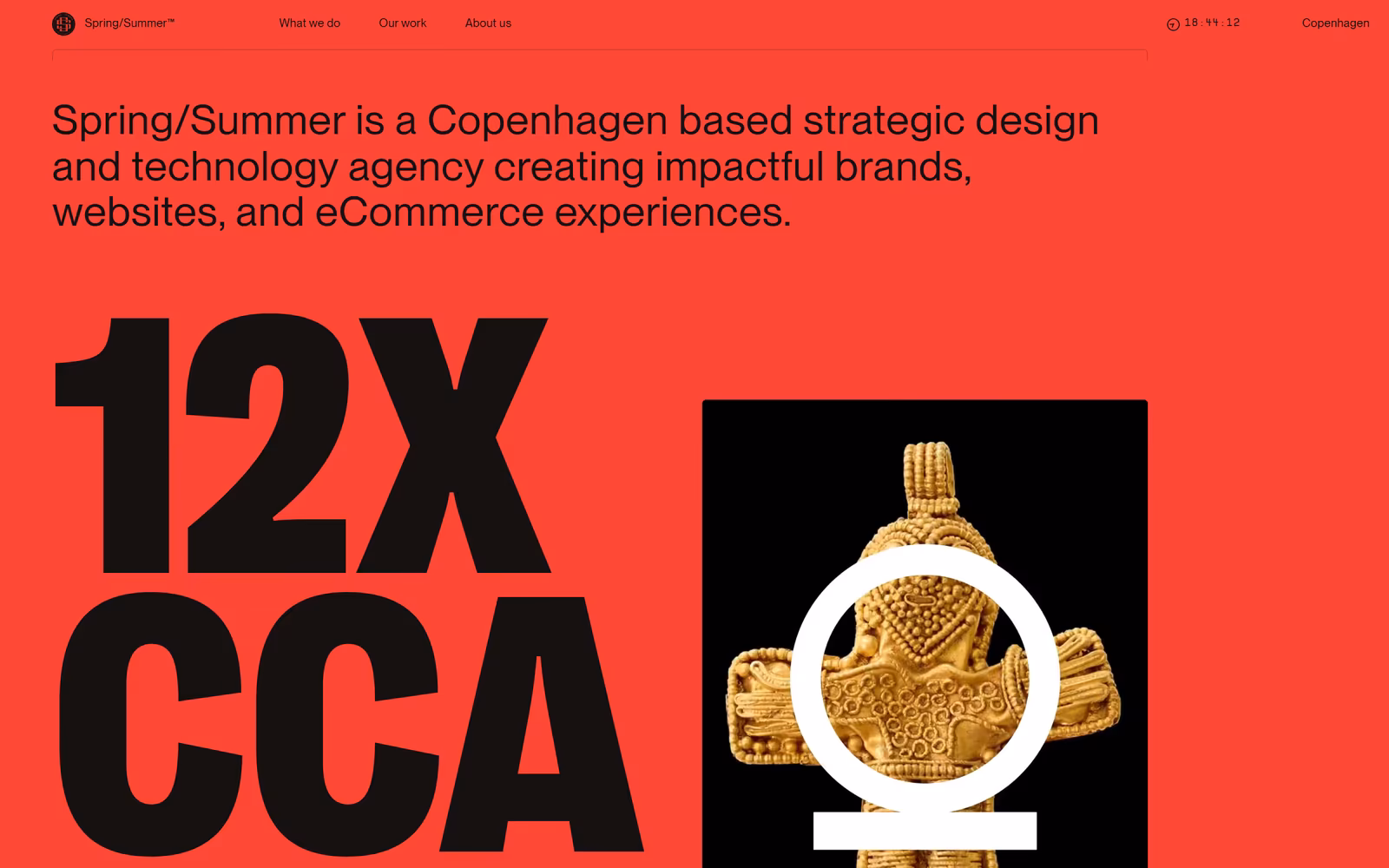 Spring/Summer — Editorial Agency website design
