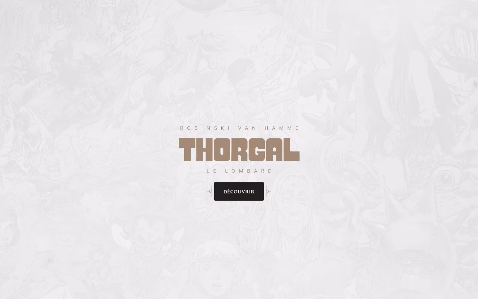 Thorgal — Minimalist Editorial website design